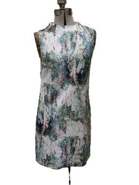Spicysugar Dress Size Small Sleeveless High Neckline Rock Mountain Landscape